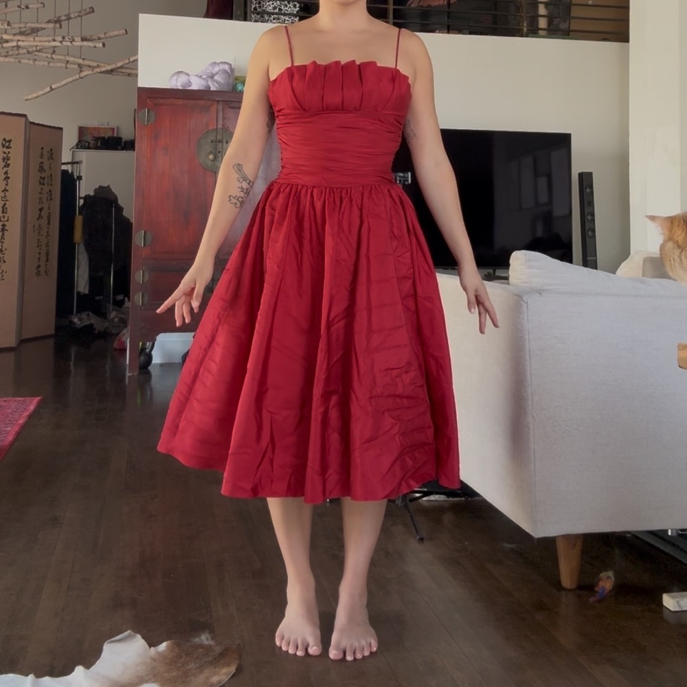 Elegant Red Women's Dress